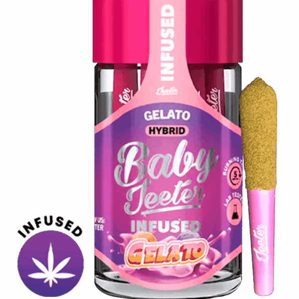 Baby Jeeter Gelato Infused Mini Joints – 2.5g Pack / 5 Rolls