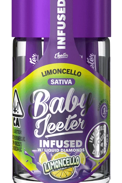 Baby Jeeter Limoncello Infused Mini Joints – 2.5g Pack / 5 Rolls