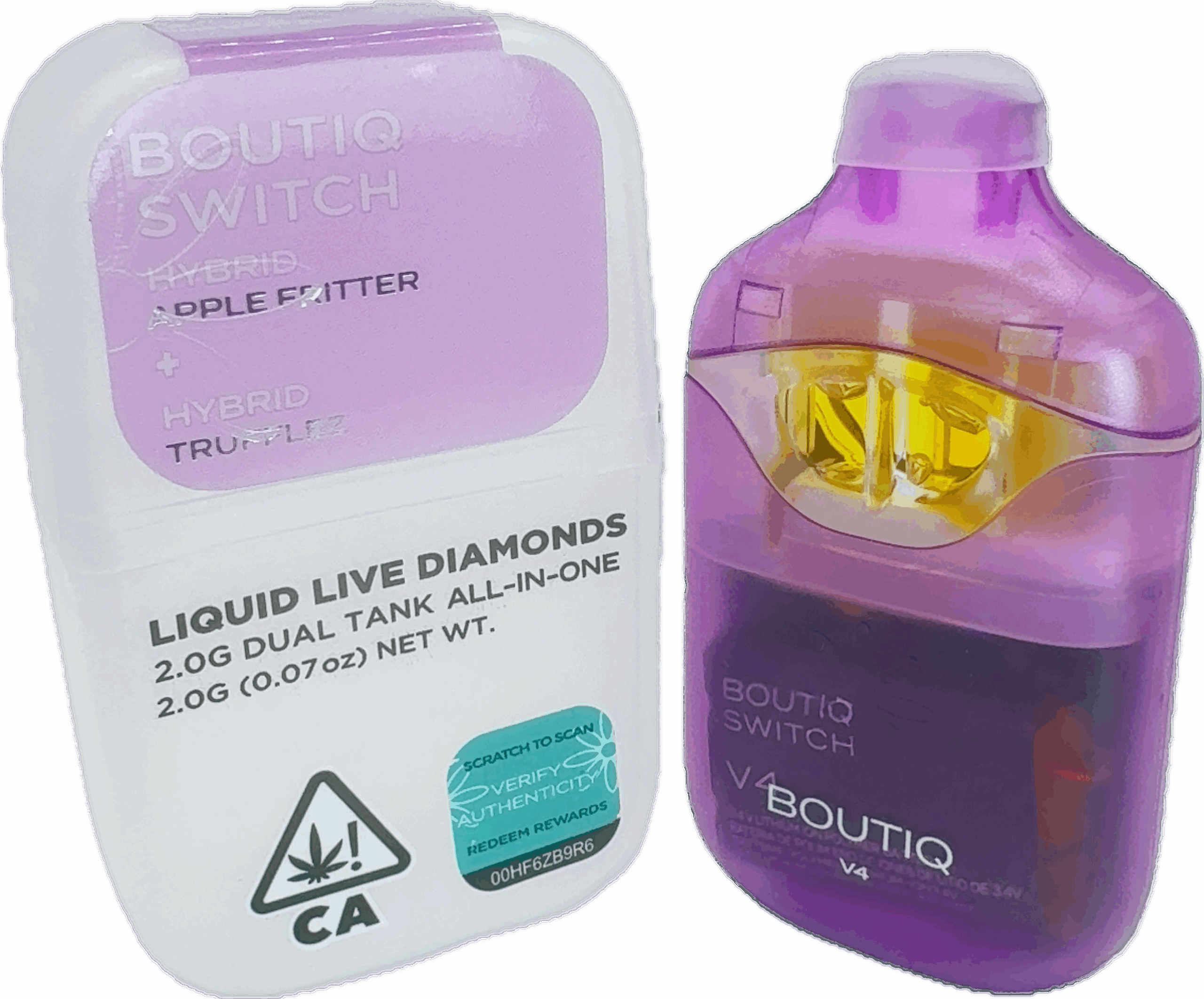 Boutiq-Switch-–-Apple-Fritter-x-Trufflez-Dual-Tank-Disposable-Vape-scaled-1.png Boutiq Switch – Apple Fritter x Trufflez Dual Tank Disposable Vape (2G | Hybrid + Indica) - Image 1