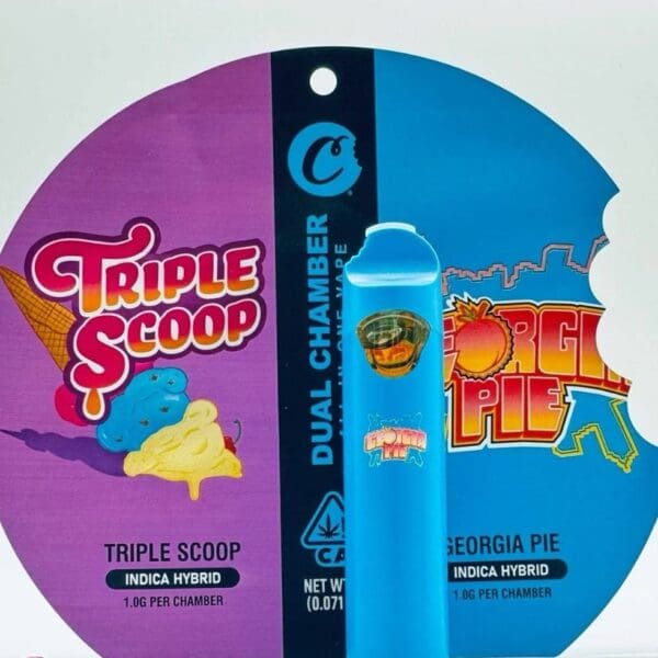 Cookies Dual Chamber Disposable Vape Pen – Triple Scoop & Georgia Pie (2G)