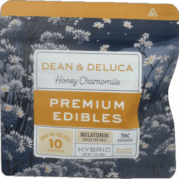 Dean & Deluca Premium Edibles – Honey Chamomile Gummy Frogs | 500mg THC + Melatonin