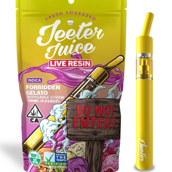Jeeter Juice Forbidden Gelato – 500mg Indica Live Resin Disposable