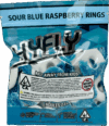 HyFly Sour Blue Raspberry Rings – 600mg THC Sour Gummy Rings - Image 2