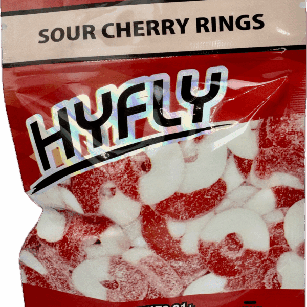 HyFly Sour Cherry Rings – Sour Gummy Rings | 600mg THC