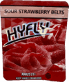 HyFly Sour Strawberry Belts – Sour Gummy Rings | 600mg THC