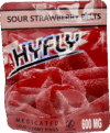 HyFly Sour Strawberry Belts – Sour Gummy Rings | 600mg THC - Image 2