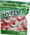 HyFly Sour Watermelon Rings – Sour Gummy Rings | 600mg THC - Image 2