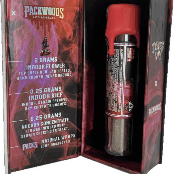 Joke’s Up! x Packwoods – OG Kush Premium Infused Cannabis Pre-Roll – 2.25g