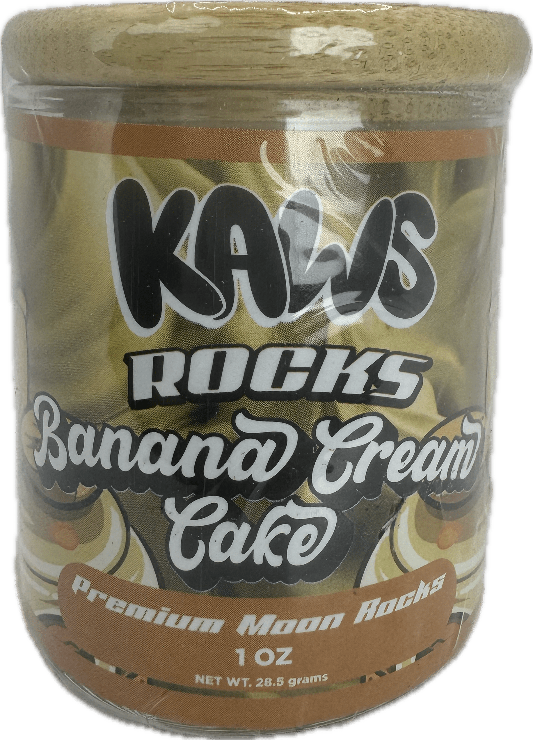 Kaws-Rocks-Banana-Cream-Cake-Hybrid-–-Premium-Moon-Rocks.png Kaws Rocks Banana Cream Cake (Hybrid) – Premium Moon Rocks (1oz) - Image 1