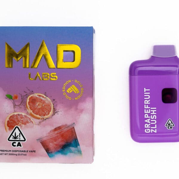 Mad Labs - Grapefruit Zlushie Disposable Vape (2g)