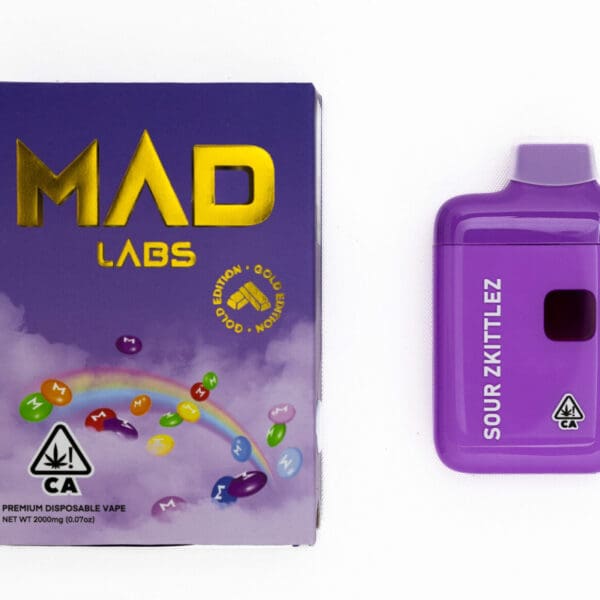 Mad Labs - Sour Zkittlez Disposable Vape (2g)
