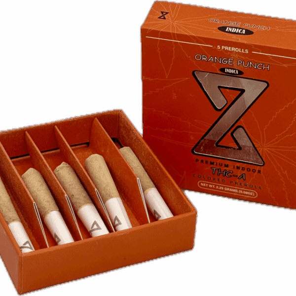 Orange Punch Prerolls | Premium Indoor Indica | 2.25g (5-Pack)