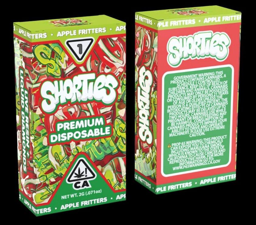 Shorties-Apple-Fritters-Disposable-Vape-1-e1737966243114.jpg SHORTIES - Apple Fritters Disposable Vape (2g) - Image 1