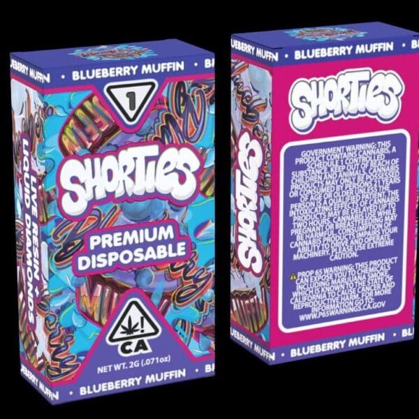 SHORTIES – Blueberry Muffin Disposable Vape (2g)