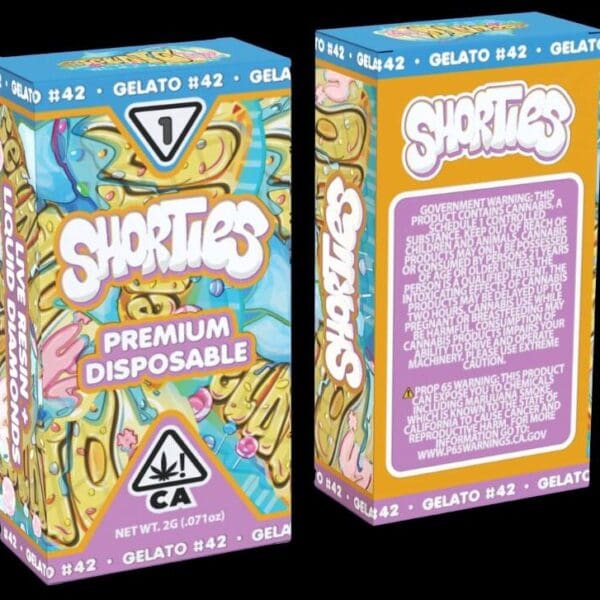 SHORTIES - Gelato #42 Disposable Vape (2g)