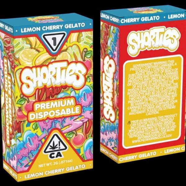 SHORTIES - Lemon Cherry Gelato Disposable Vape (2g)