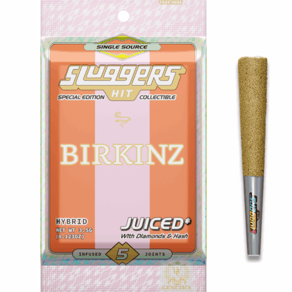 Sluggers Hit – Birkinz Infused Pre-Rolls  – 3.5g Pack / 5 Rolls