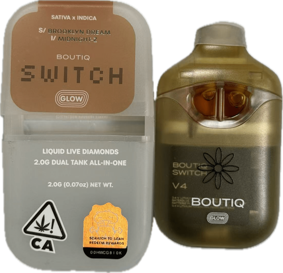 Brooklyn-Dream-Midnight-Z-2.0G-Dual-Tank-Liquid-Diamonds-Sativa-×-Indica-.png Brooklyn Dream / Midnight-Z | 2.0G Dual Tank Liquid Diamonds Sativa × Indica (Glow V4) - Image 1