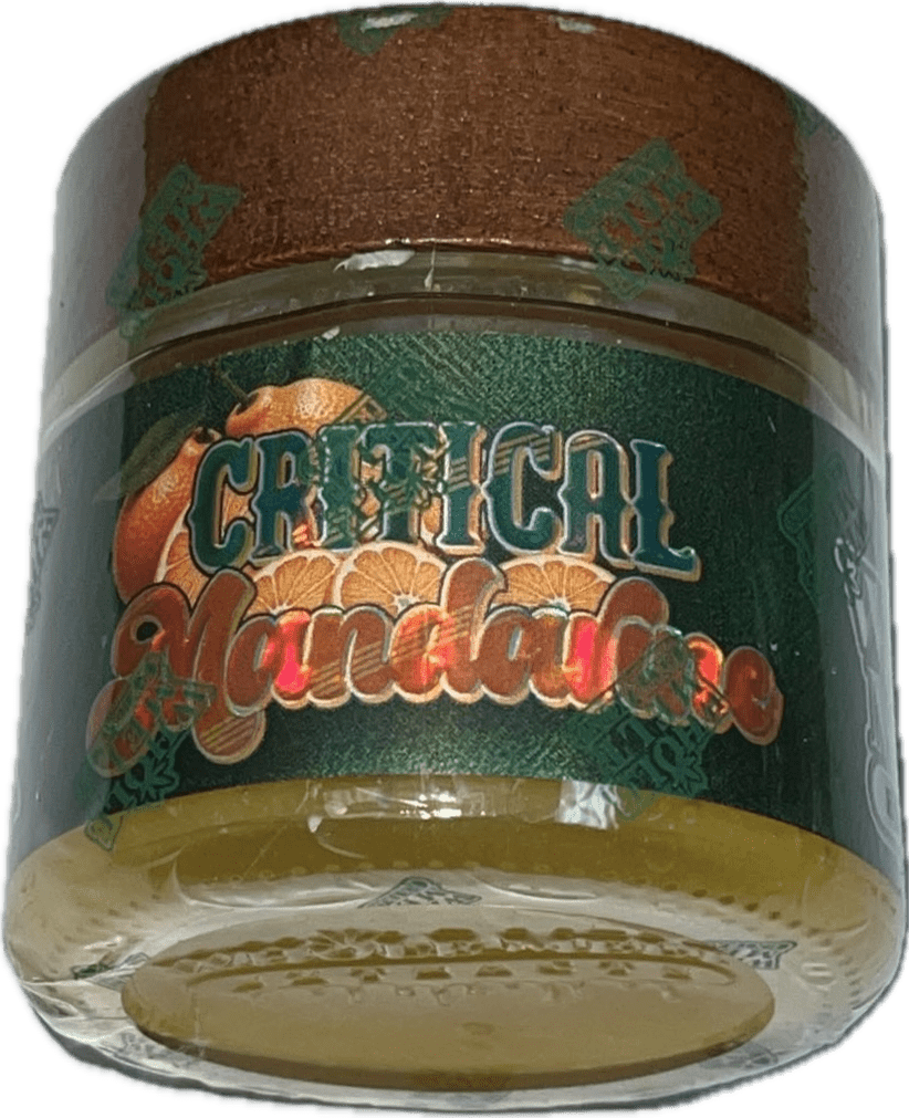Critical-Mandarine-–-Sativa-Live-Resin-Badder.png Critical Mandarine – Sativa Live Resin Badder (1oz) - Image 1