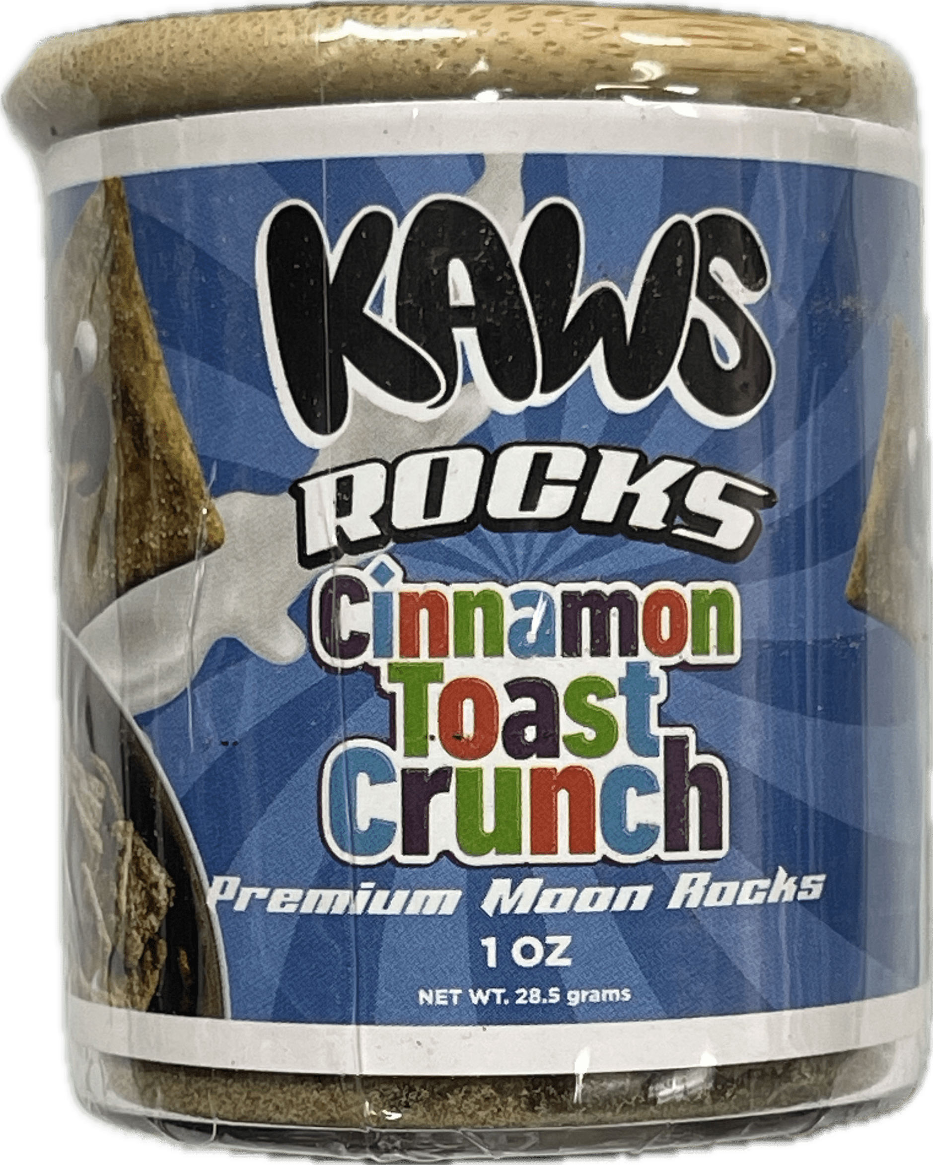 Kaws-Rocks-Cinnamon-Toast-Crunch-–-Hybrid-Premium-Moon-Rocks.png Kaws Rocks Cinnamon Toast Crunch – Hybrid Premium Moon Rocks (1oz) - Image 1