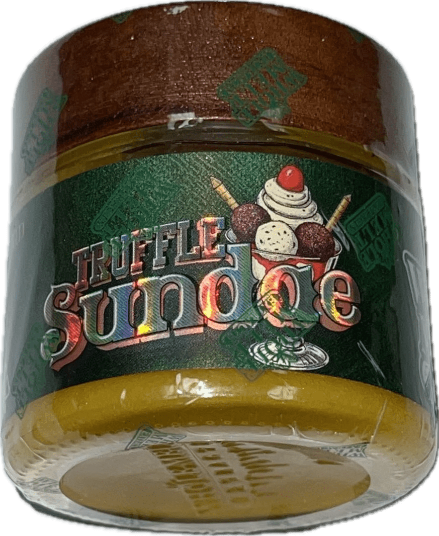 Truffle-Sundae-–-Hybrid-Live-Resin-Badder-.png Truffle Sundae – Hybrid Live Resin Badder (1oz) - Image 1