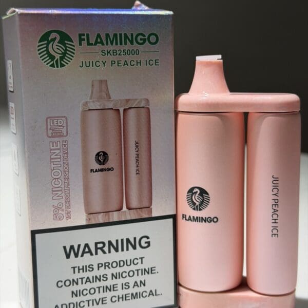 Flamingo SKB25000-Juicy Peach Ice Disposable Vape