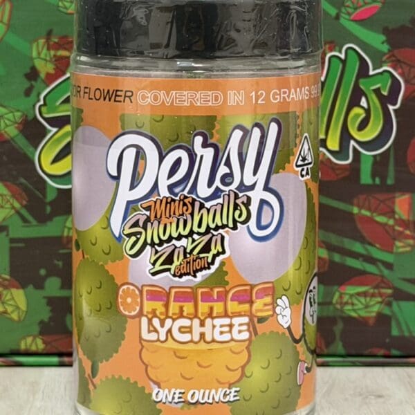 Persy Mini Snowballs(Zaza Edition)-Orange Lychee | 1oz Premium Indica Flower
