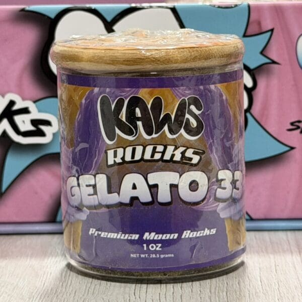 Kaws Rocks Gelato 33– Hybrid Premium Moon Rocks (1oz)