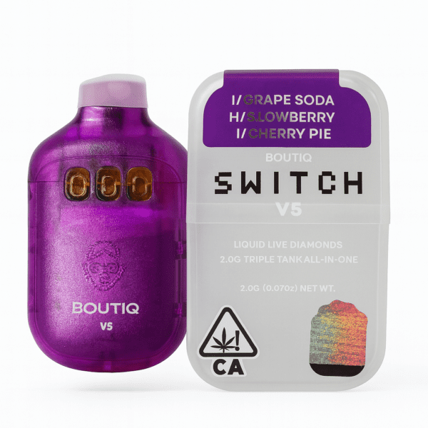 Grape Soda/Glowberry/Cherry Pie | 2.0G Liquid Diamonds Triple Tank Indica (V5)