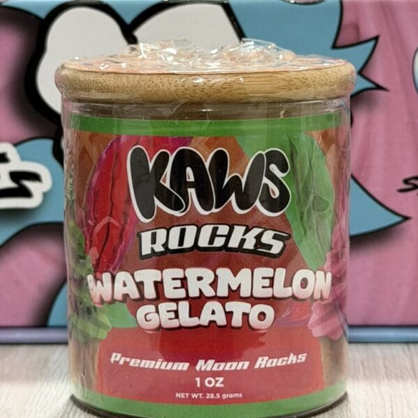 Kaws Rocks Watermelon Gelato– Hybrid Premium Moon Rocks (1oz)