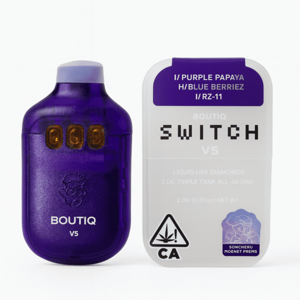 Purple Papaya x Blue Berriez x RZ-11 | 2.0G Liquid Diamonds Triple Tank (V5) Indica