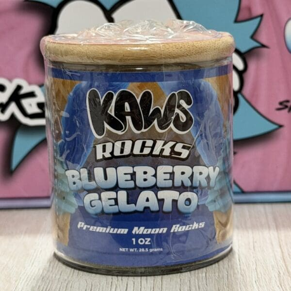 Kaws Rocks Blueberry Gelato – Hybrid Premium Moon Rocks (1oz)