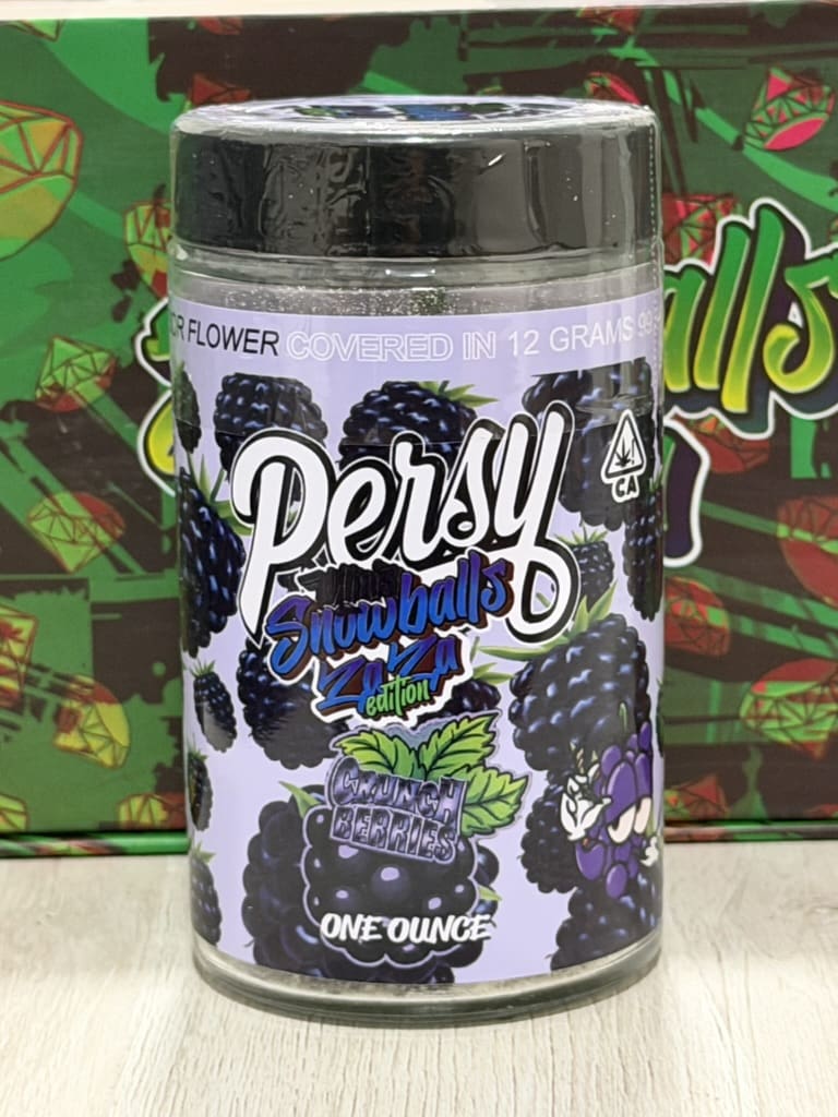 8522D1E7-B393-4D18-BCE8-2F3E34AFCC5B_1_105_c.jpeg Persy Mini Snowballs(Zaza Edition)-Crunch Berries | 1oz Premium Indica Flower - Image 1