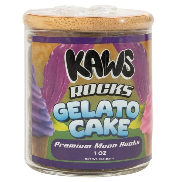Kaws Rocks Gelato Cake– Hybrid Premium Moon Rocks (1oz)