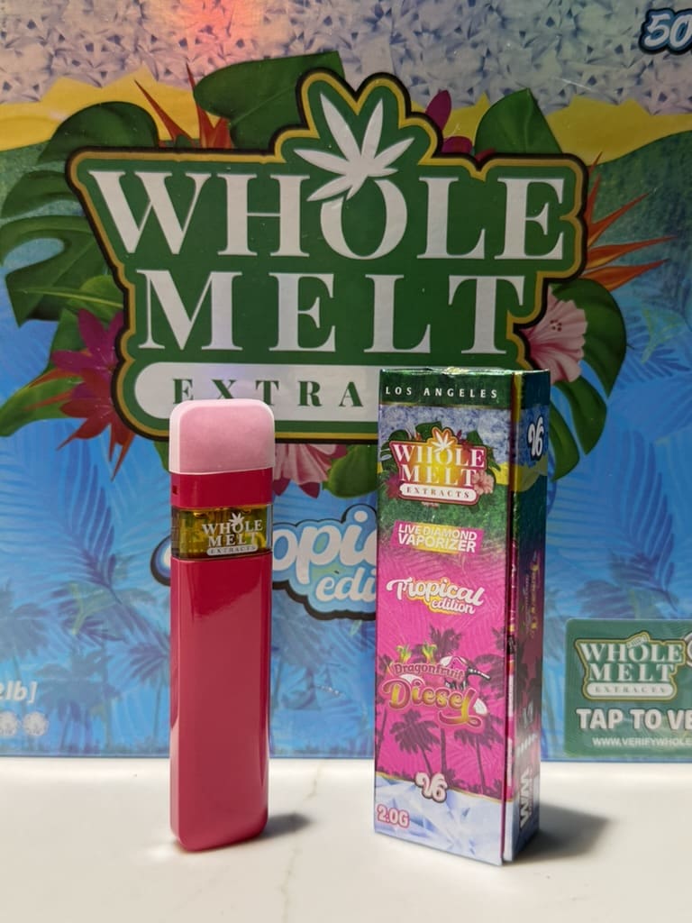 ADC47B1D-11EA-4B73-884B-FB1D35D0D915_1_105_c.jpeg Whole Melt Extracts – Live Diamond Vaporizer (Tropical Edition)-Dragonfruit Diesel - Image 1
