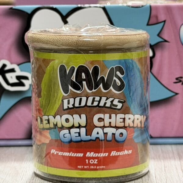 Kaws Rocks Lemon Cherry Gelato – Hybrid Premium Moon Rocks (1oz)