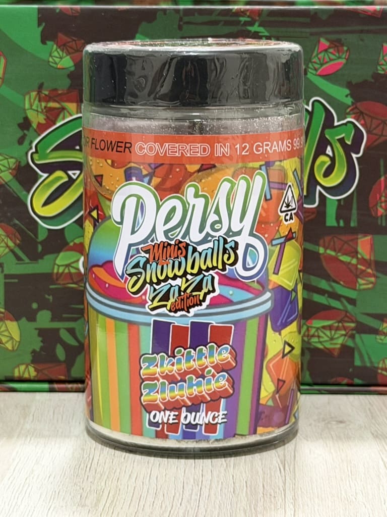 DA281ECF-A58C-4A37-8FE7-F76C5A2F3B06_1_105_c.jpeg Persy Mini Snowballs(Zaza Edition)-Zkittle Zlushie | 1oz Premium Indica Flower - Image 1