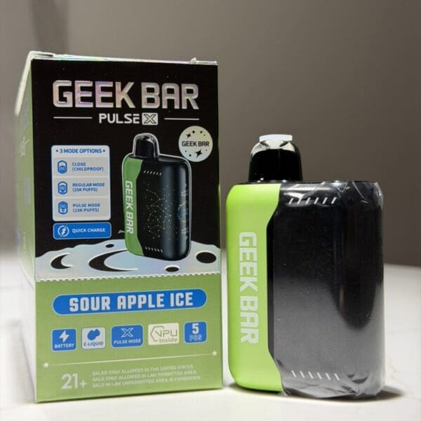 Geek Bar Pulse X Vape-Sour Apple Ice