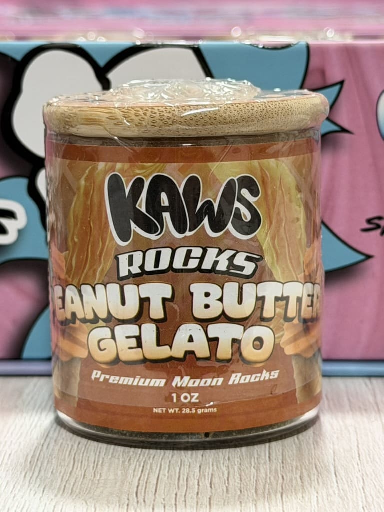 FCC2F45A-2721-44C2-BE24-6DADA216E903_1_105_c.jpeg Kaws Rocks Peanut Butter Gelato– Hybrid Premium Moon Rocks (1oz) - Image 1