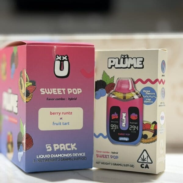 Plume Disposable Vape – Sweet Pop | Berry Runtz x Fruit Tart | Hybrid