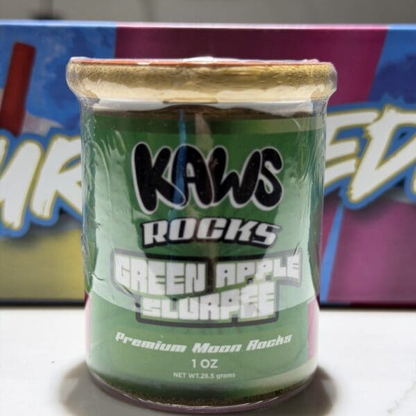 Kaws Rocks Slurpee Edition – Green Apple Slurpee | Ultra-Premium Hybrid Moon Rocks
