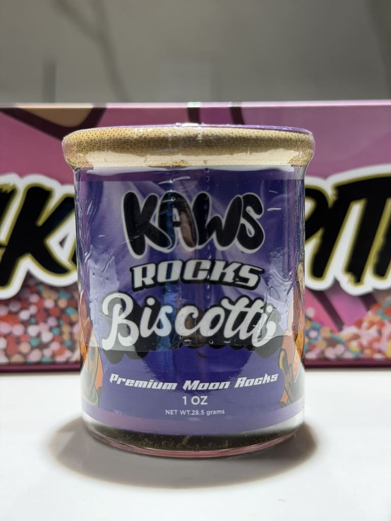 2C63D395-A521-48FB-9B59-53EEF575035E_1_105_c.jpeg Kaws Rocks Exotic Moonrocks – Biscotti | Premium Hybrid Moonrocks - Image 1