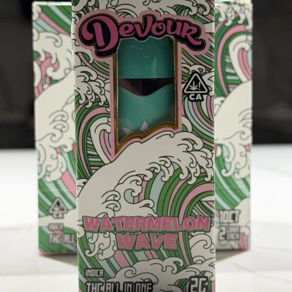 Devour – Watermelon Wave | THC All-In-One Disposable Vape | Indica | 2g