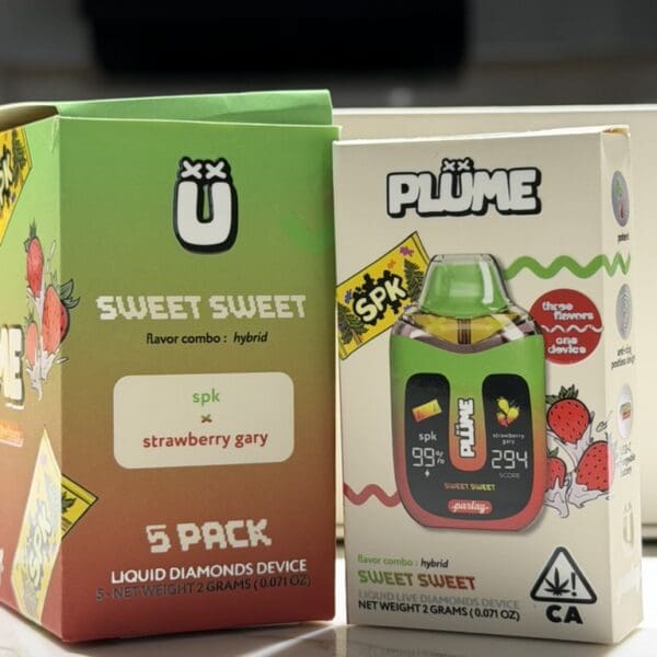 Plume Disposable Vape – Sweet Sweet | SPK x Strawberry Gary | Hybrid