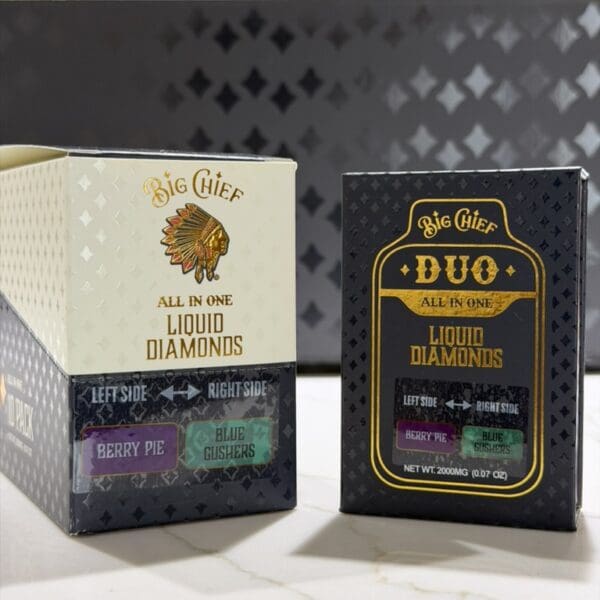 Big Chief Duo All-In-One – Berry Pie x Blue Gushers | 2G Hybrid Disposable Vape