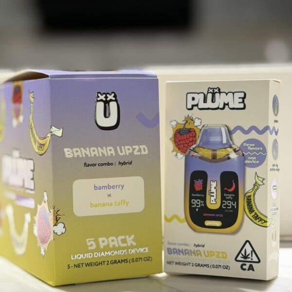 Plume Disposable Vape – Banana Upzd | Bamberry x Banana Taffy | Hybrid