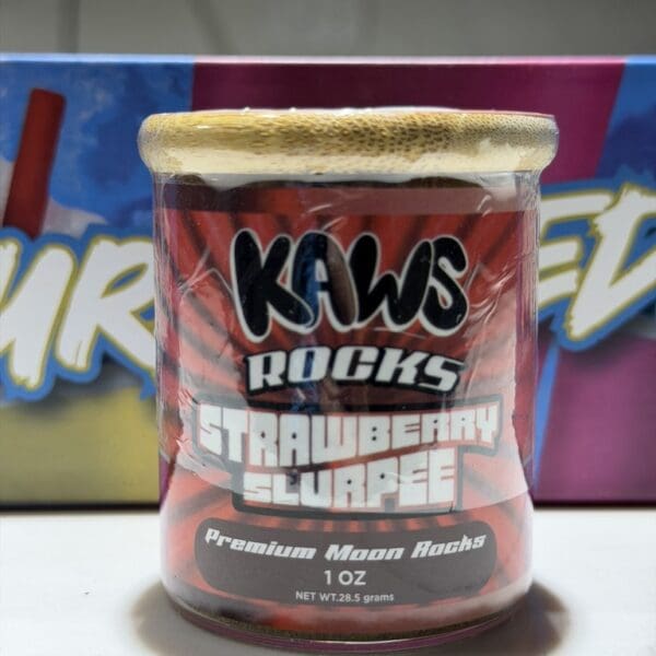 Kaws Rocks Slurpee Edition – Strawberry Slurpee | Ultra-Premium Hybrid Moon Rocks