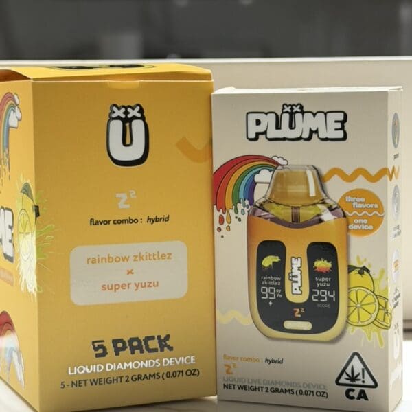 Plume Disposable Vape – Z2 | Rainbow Zkittlez x Super Yuzu | Hybrid
