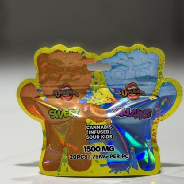Devour Sour Kids – Sweet & Villains | 1500 MG THC Gummies