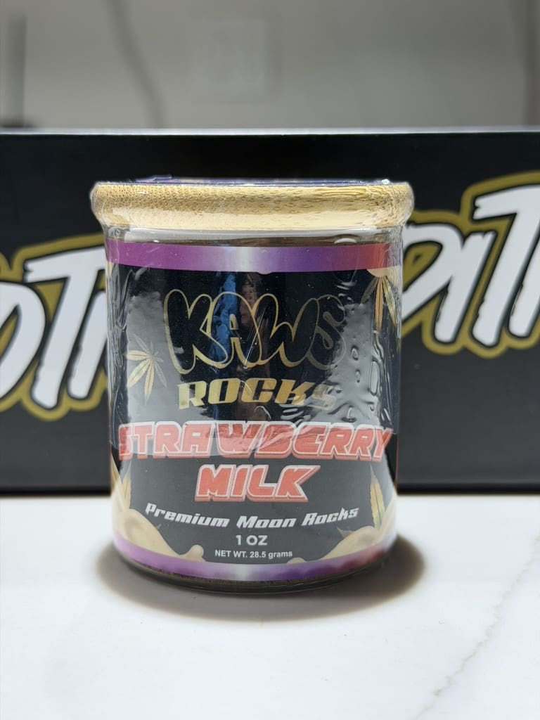 91B131FD-BBDC-4D50-875F-33D477590A4F_1_105_c.jpeg Kaws Rocks Exotic Edition – Strawberry Milk | Ultra-Premium Hybrid Moonrocks - Image 1